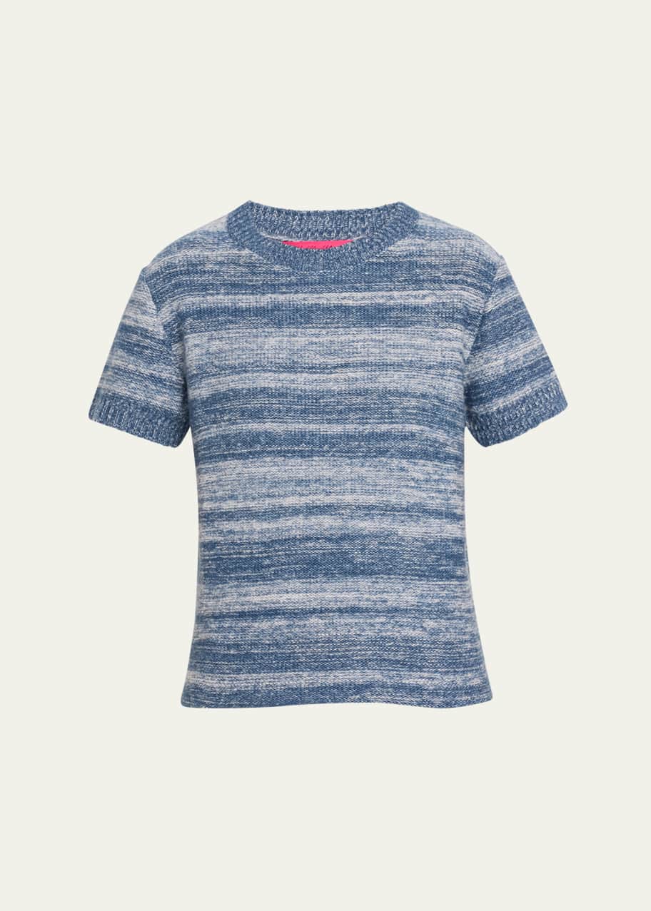 The Elder Statesman Nimbus Crest Stripe Knit Tee - Bergdorf