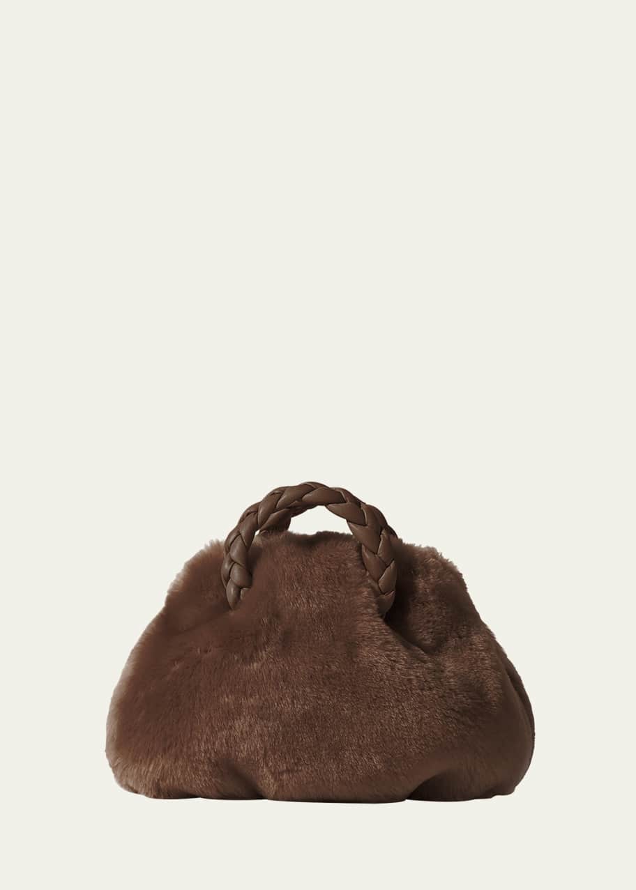 Image 1 of 1: Bombon Shearling Top-Handle Bag