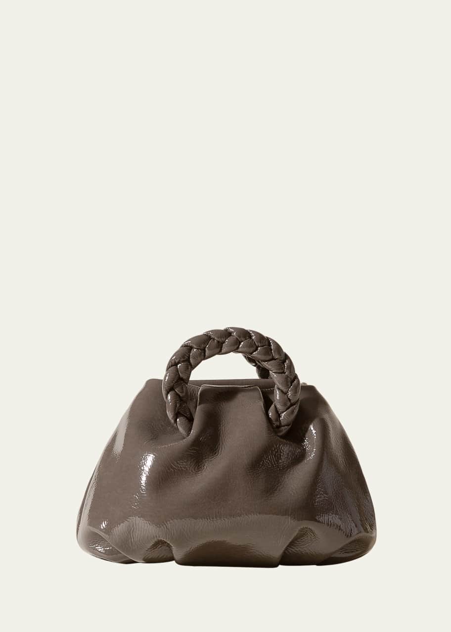 Image 1 of 1: Bombon Crinkled Glossy Leather Crossbody Bag