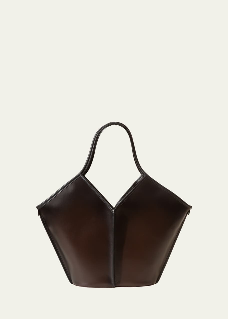 Image 1 of 1: Calella Air-Brushed Leather Tote Bag