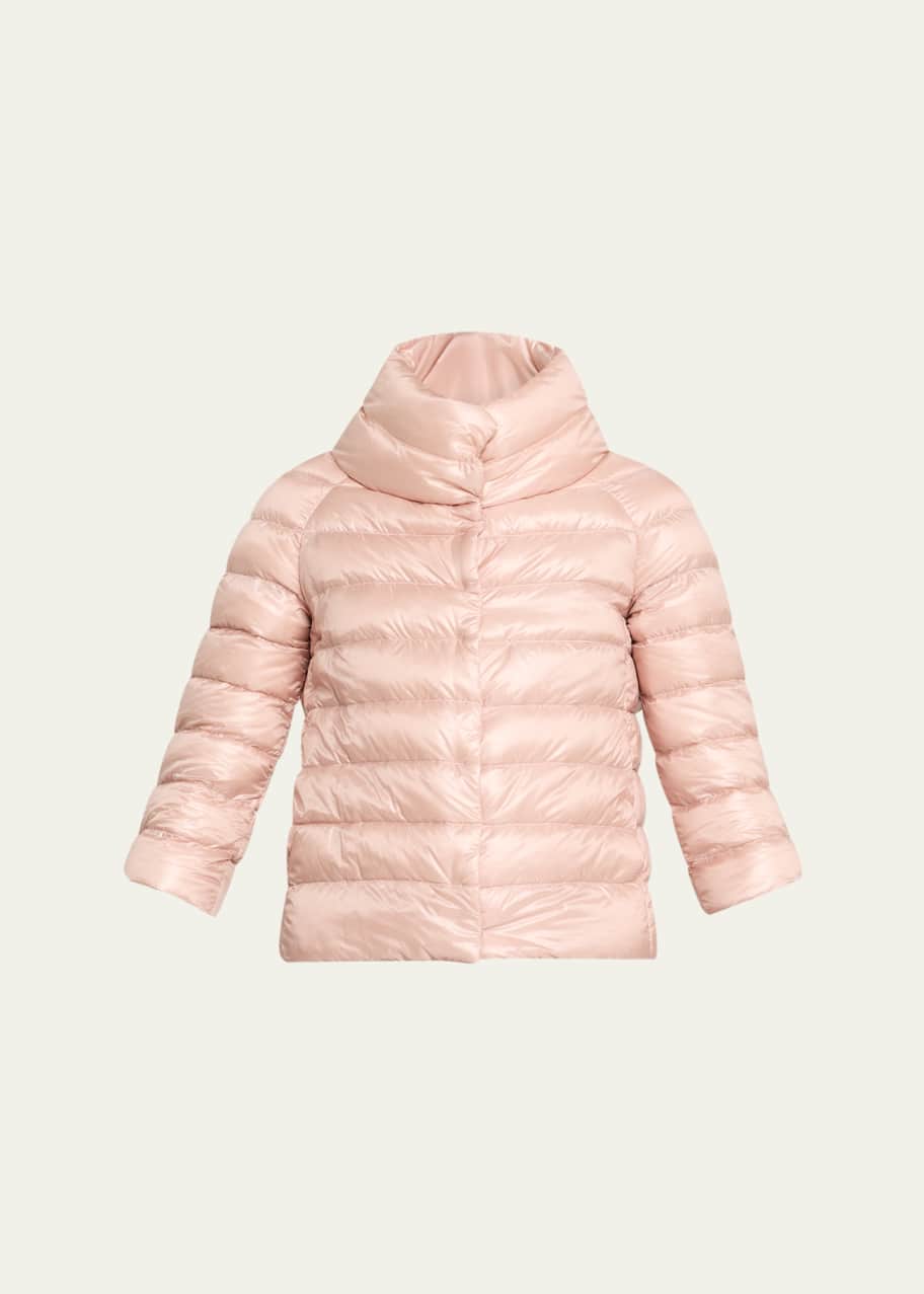 Image 1 of 1: Iconico Piumino Sofia Water-Resistant Nylon Ultralight Puffer Jacket