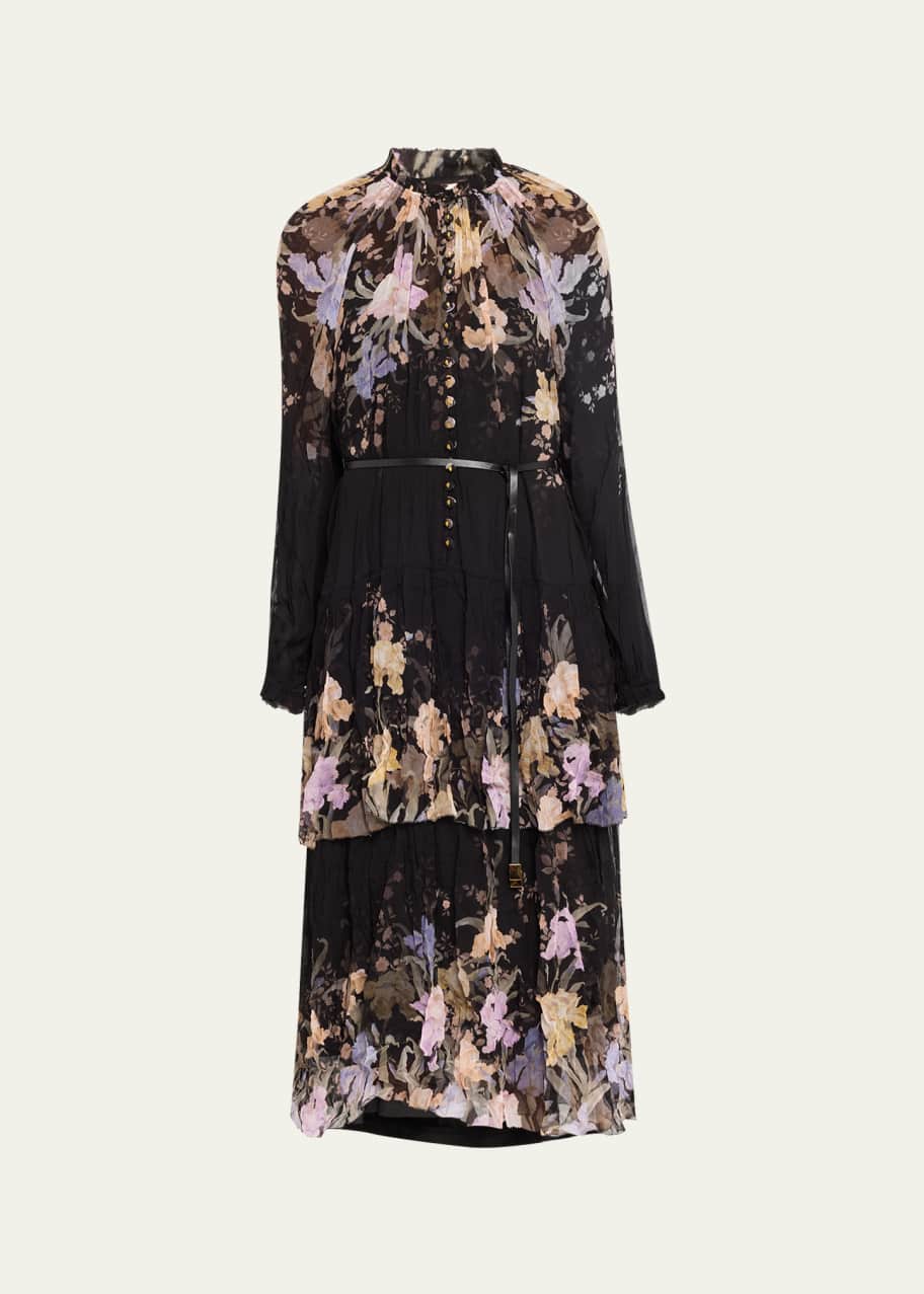 Image 1 of 1: Eden Tiered Midi Dress