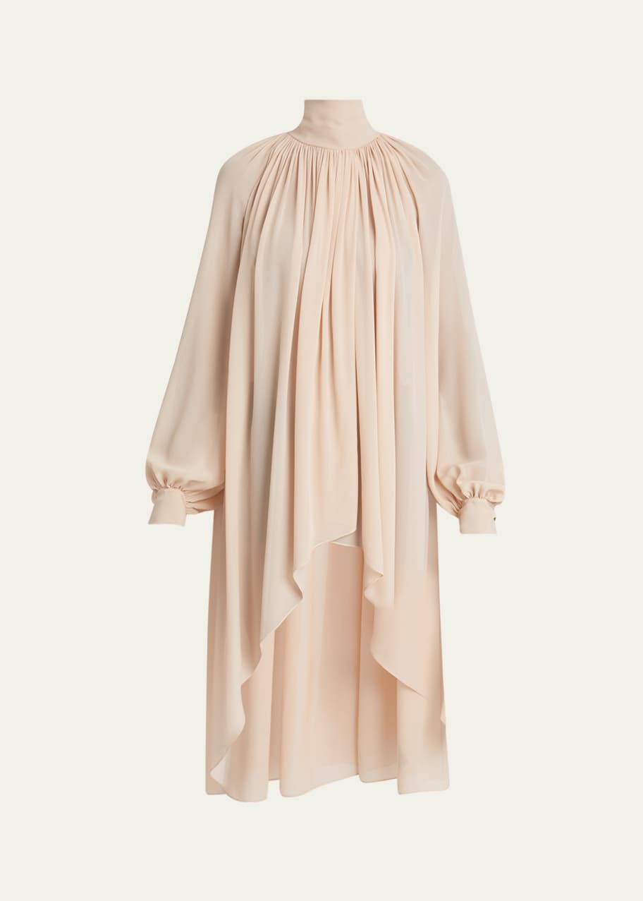 Image 1 of 1: Silk Georgette High-Low Dress