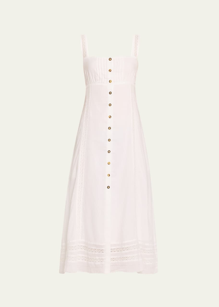 Image 1 of 1: Marta Embroidered Midi Dress