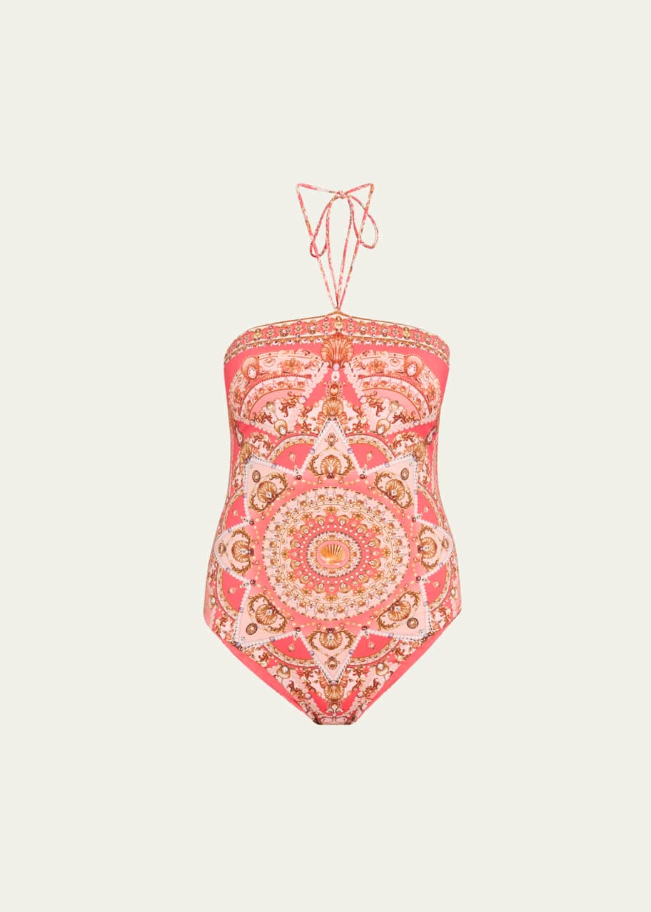 Image 1 of 1: Shell Games Bandeau One-Piece Swimsuit