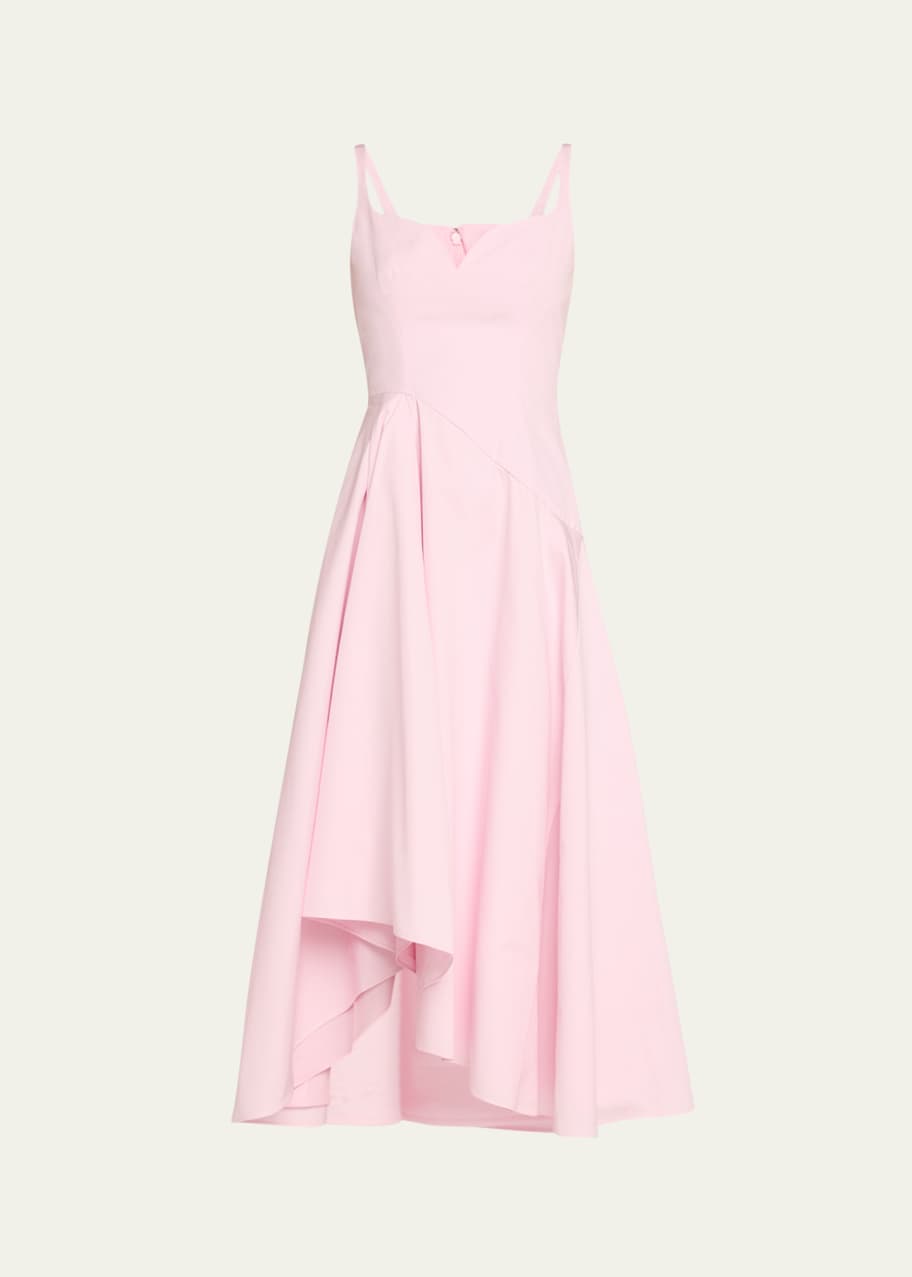 Sweetheart Midi Dress Mint Flower Cotton main image 0