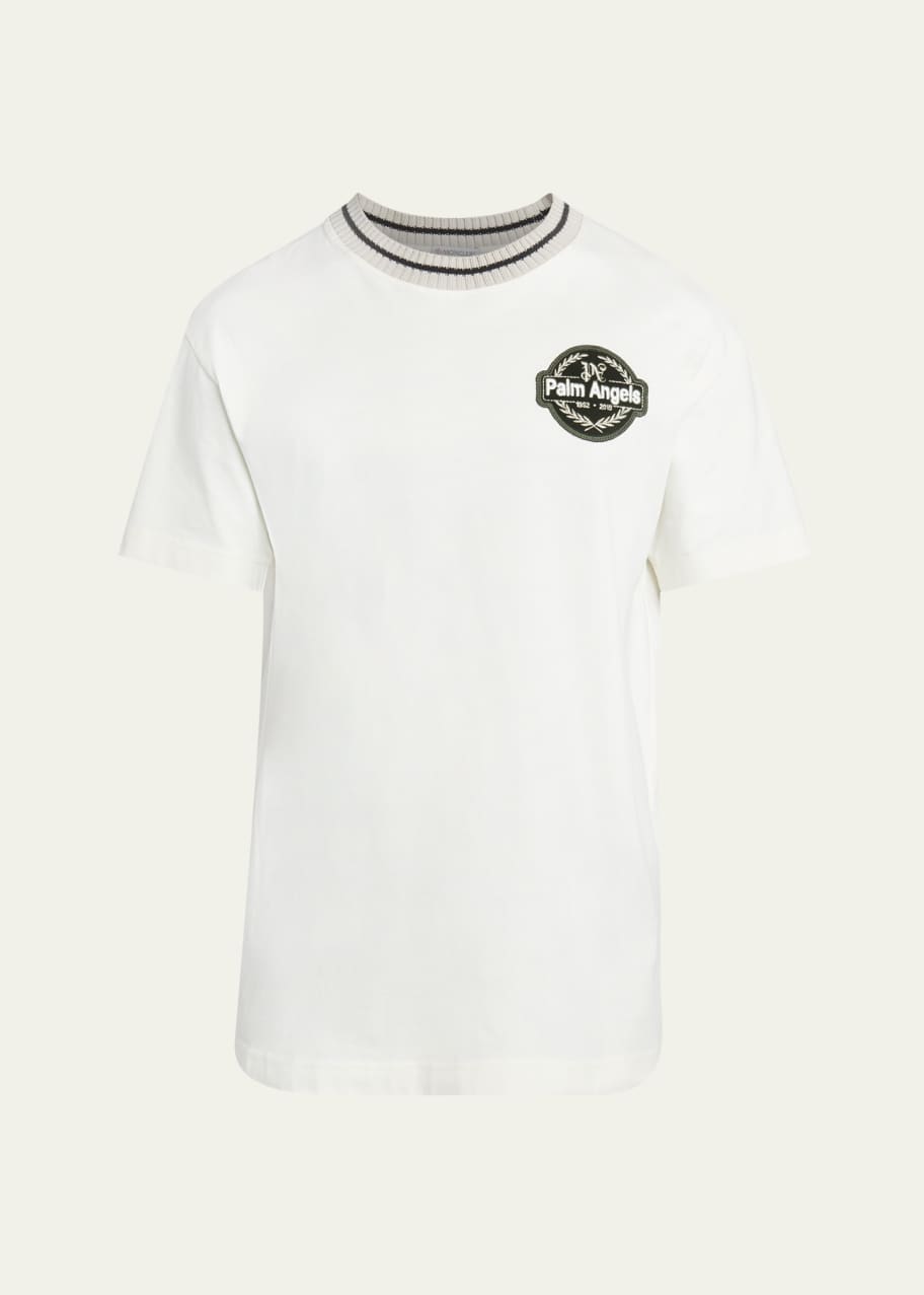 Tシャツ・カットソー PALM ANGELS  MONCLER GENIUS PALM ANGELS Racing T-Shirt Moncler Genius: Moncler x Palm Angels Black Racing T-shirt