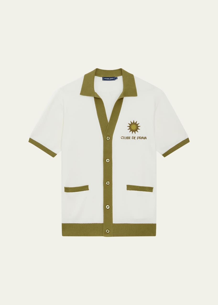 Image 1 of 1: Men's Romero Embroidered Button-Down Shirt