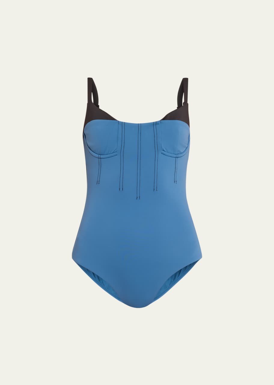 Image 1 of 1: Robbie Balconette One-Piece Swimsuit
