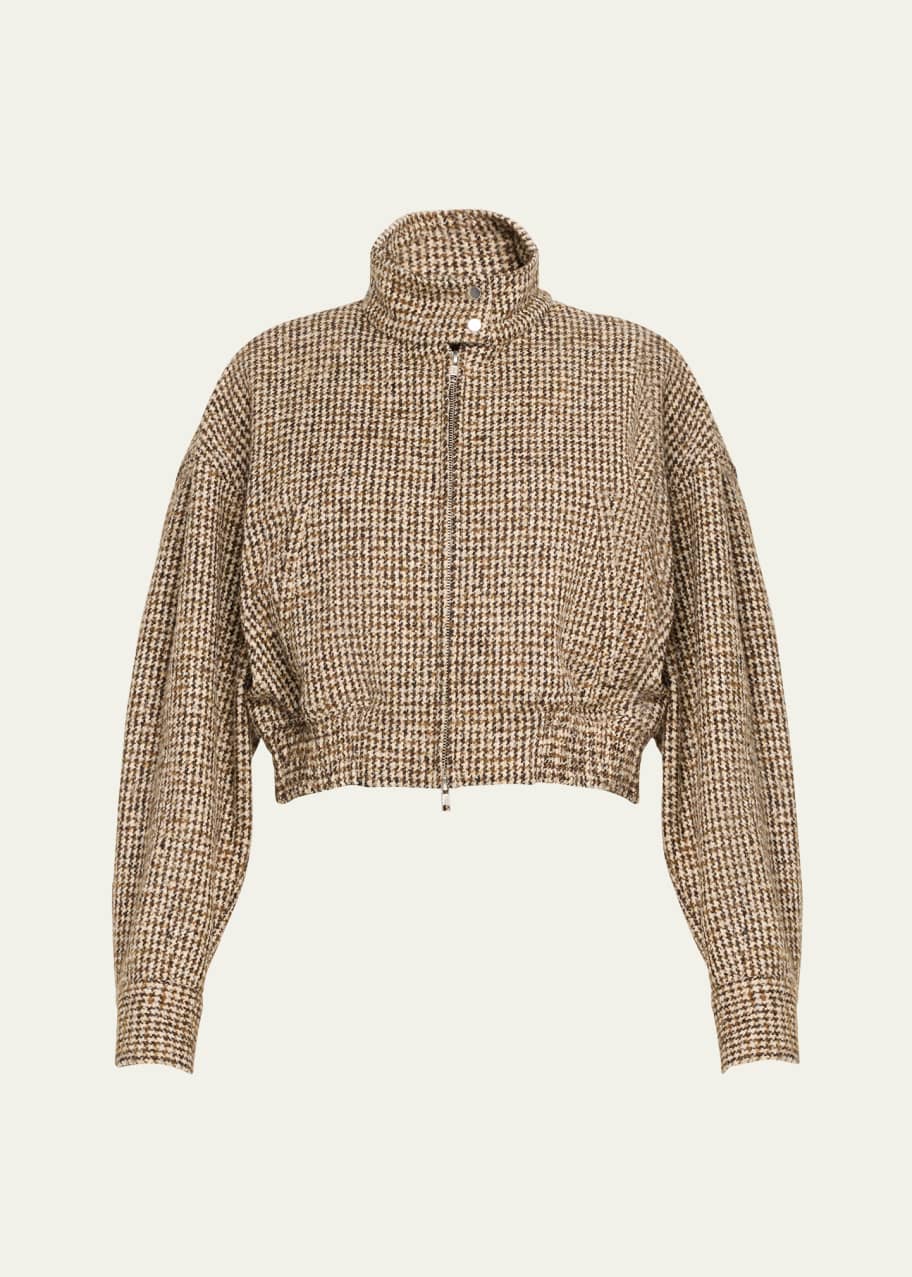 ジャケット・アウター PHENOMENON HOUNDSTOOTH STAND COLLAR JKT A.L.C. Harrison Stand-Collar Houndstooth Jacket - Bergdorf Goodman