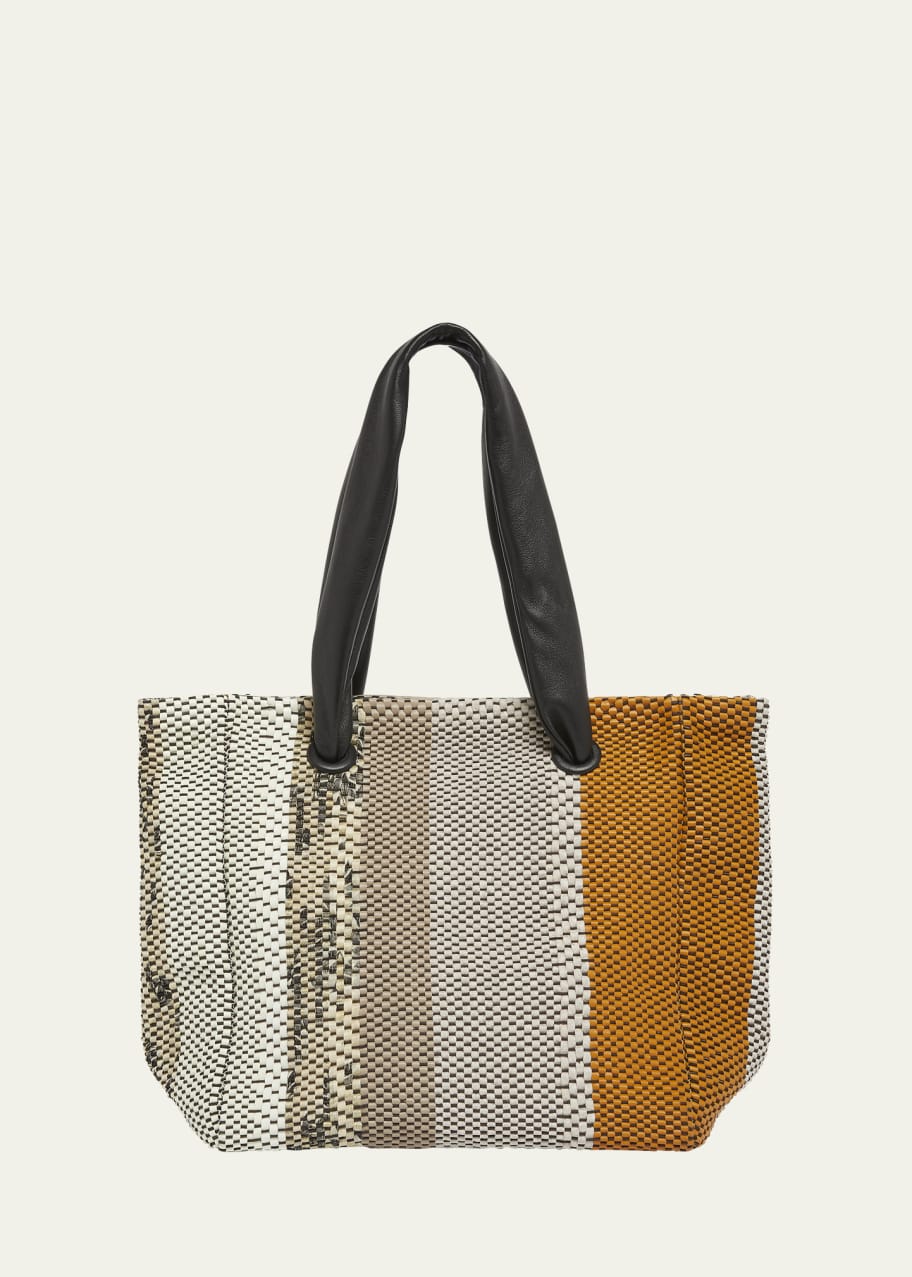 Dries Van Noten Muff Woven Leather Tote Bag - Bergdorf Goodman