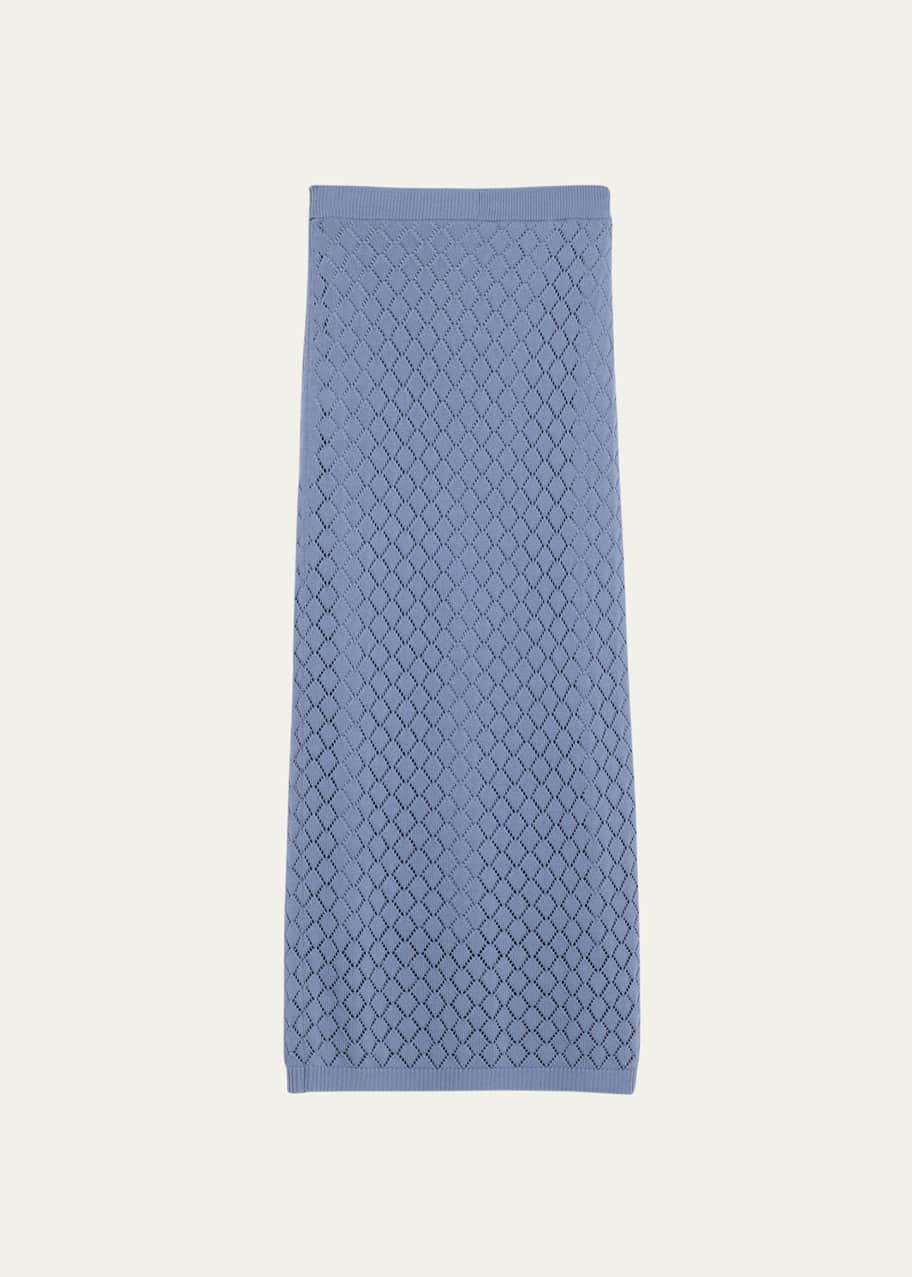 Image 1 of 1: Addison Pointelle Knit Skirt