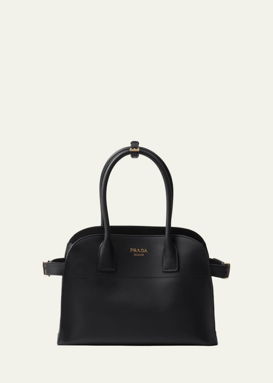 Prada Soft Grain Leather Shoulder Bag Bergdorf Goodman