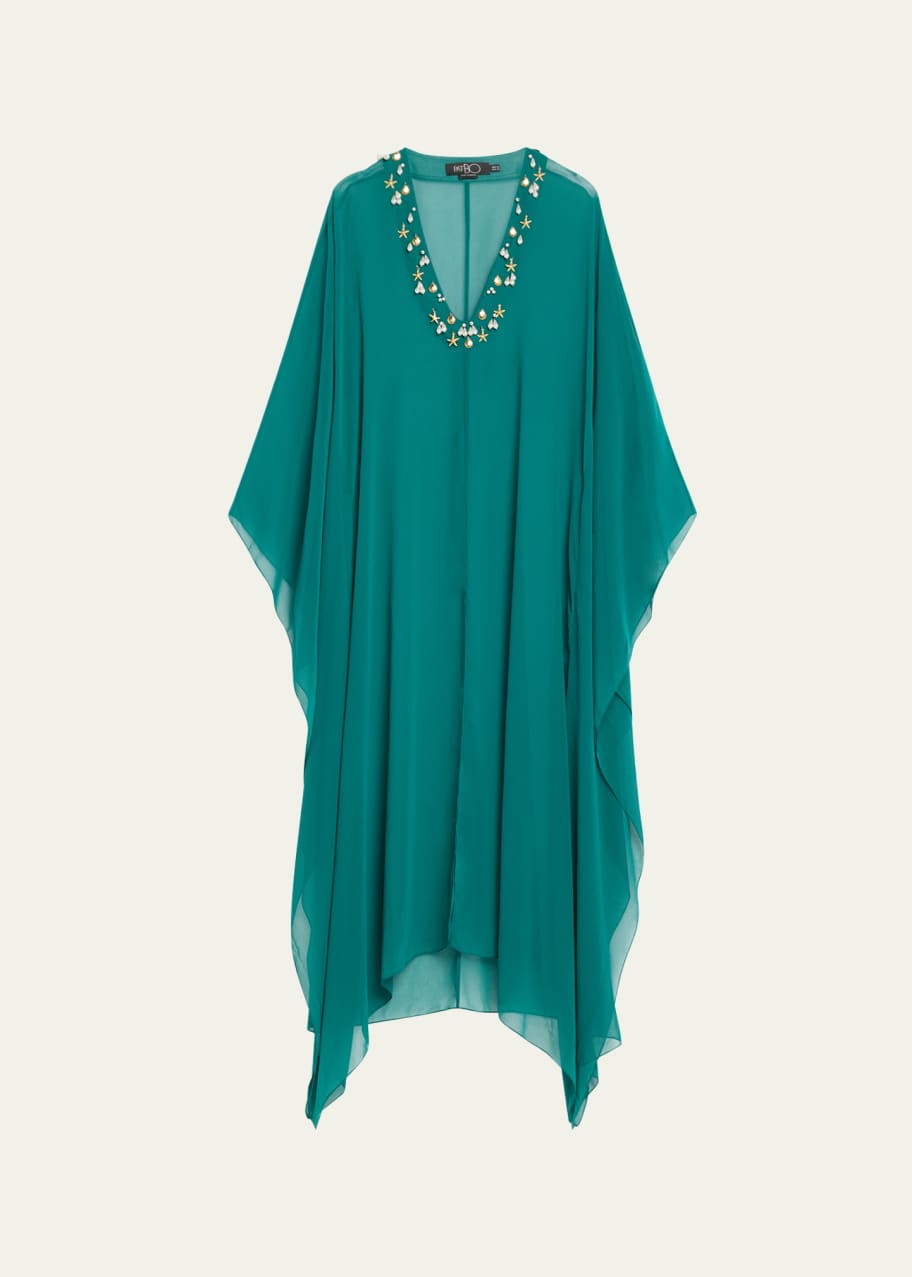 Image 1 of 1: Portofino Hand-Beaded Caftan