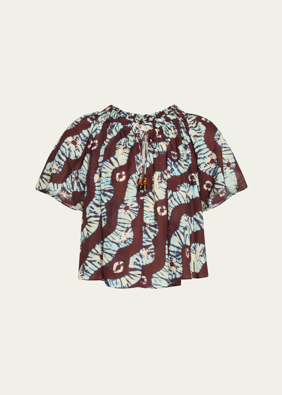 Image 1 of 1: Alon Short-Sleeve Coverup Top