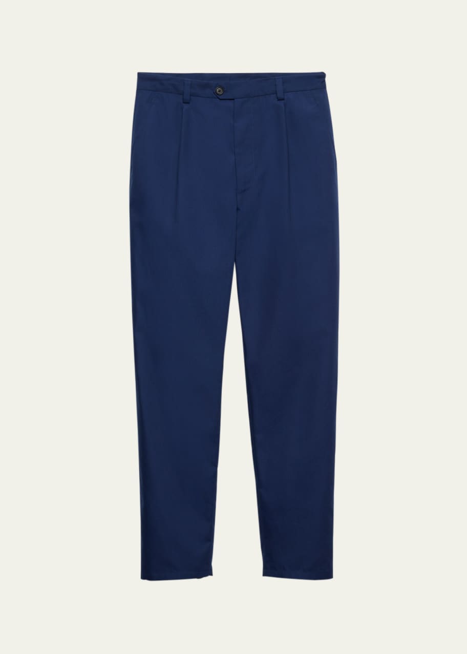 Prada Men's Poplin Archive Logo Pants - Bergdorf Goodman