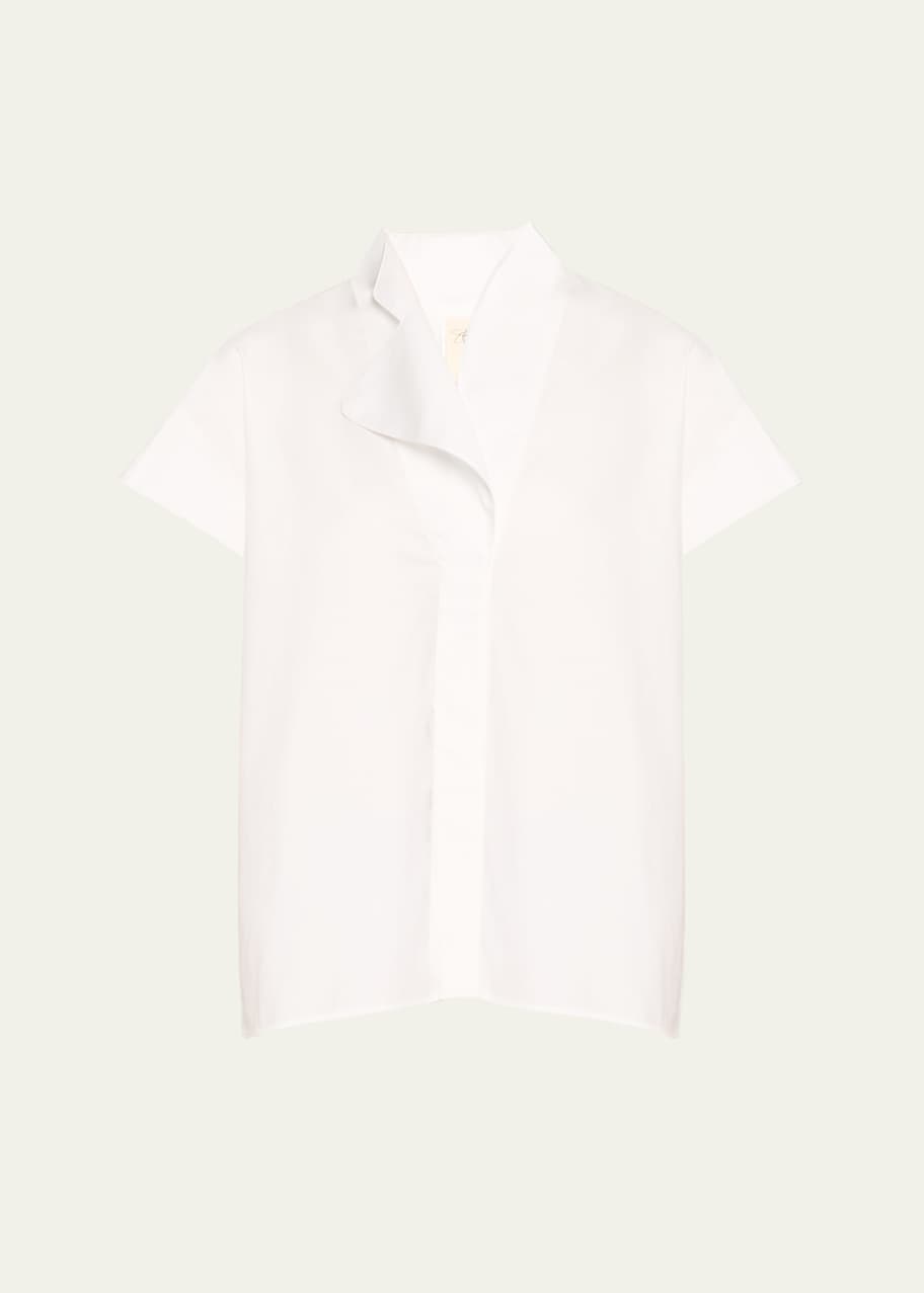 Image 1 of 1: Adi Stand-Collar Cotton Top