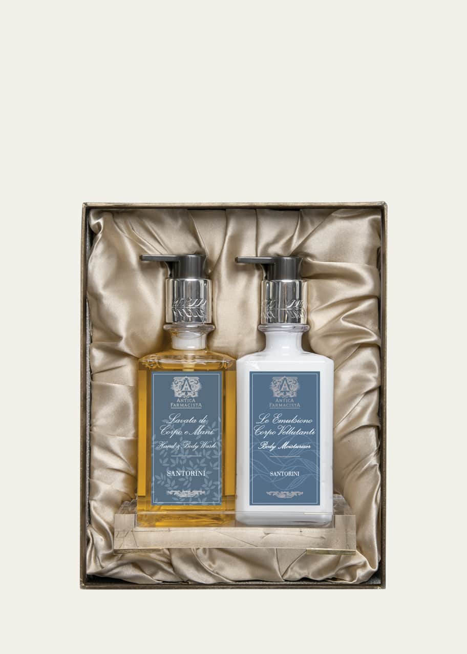 Image 1 of 1: Santorini Acrylic Bath & Body Gift Set