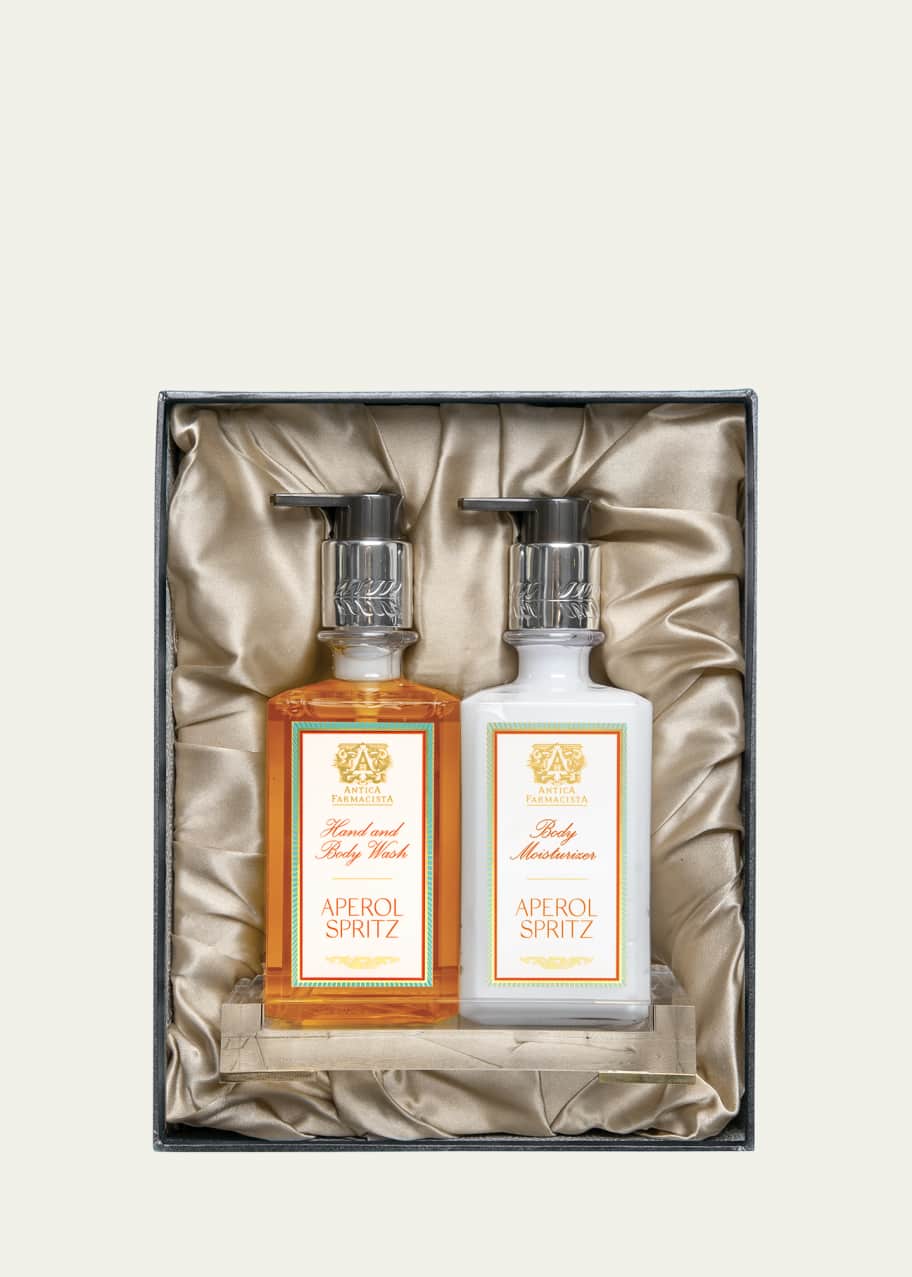 Image 1 of 1: Aperol Spritz Acrylic Bath & Body Gift Set