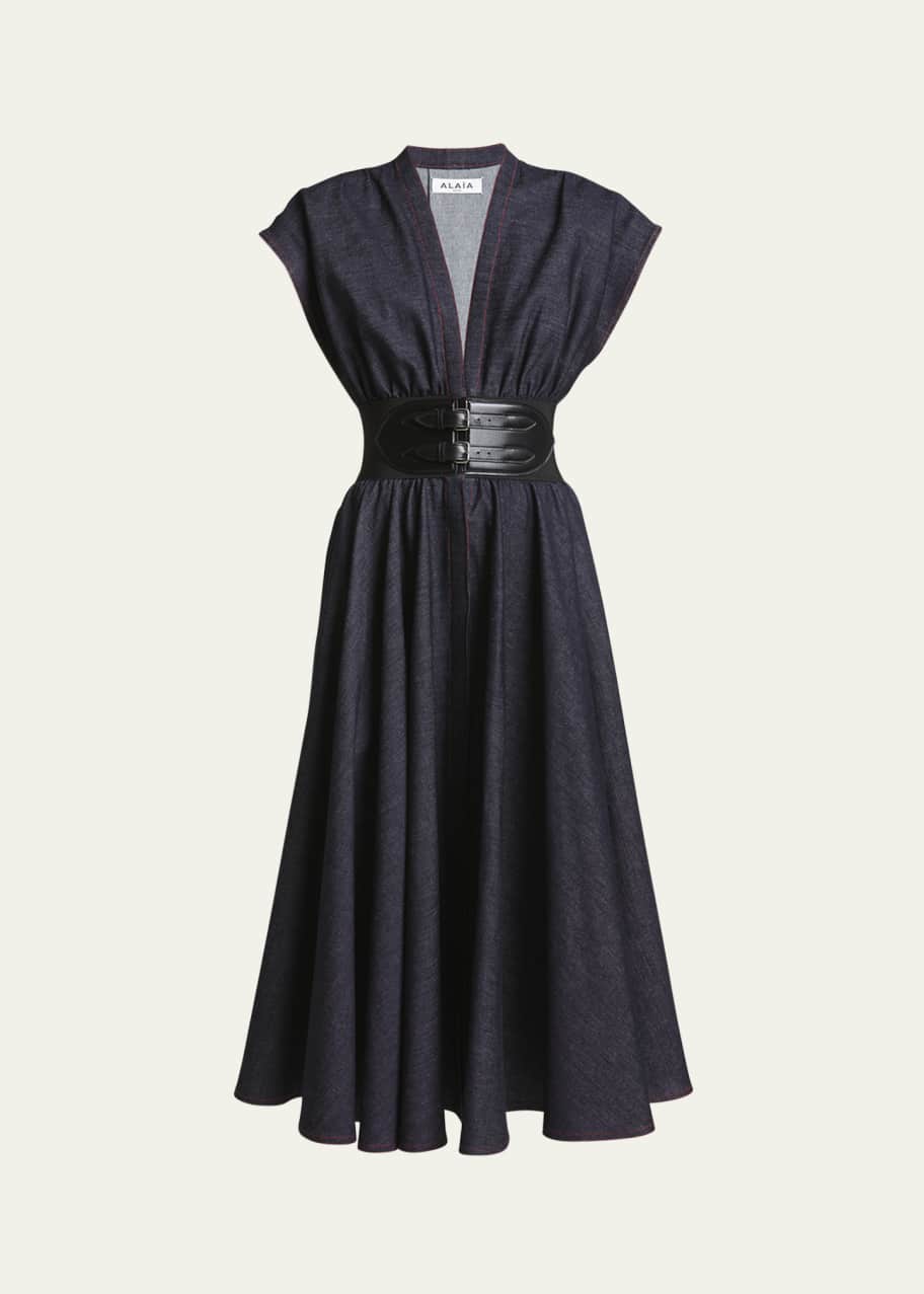 【送料&関税込】Alaia Sculpting Denim Dress Alaia Sculpting Denim Dress | italist