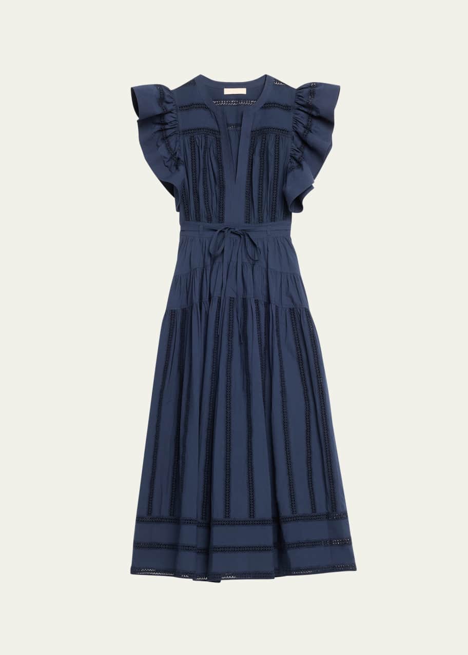 knee length dresses for ladies The Emery Floral Dress – Mae Threads Clothing main image 1