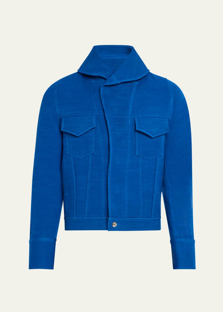 Image 1 of 1: Men's Double-Face Twill Trucker Jacket