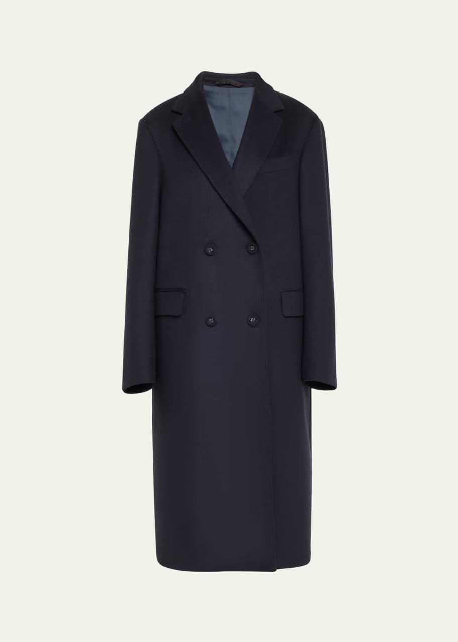 Image 1 of 1: Orlane Double-Breasted Wool-Cashmere Coat