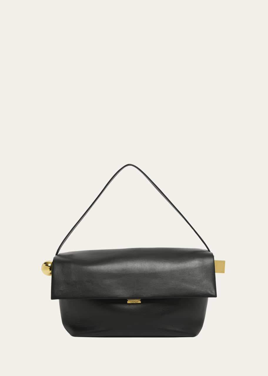 Image 1 of 1: Le Grand Rond Leather Shoulder Bag