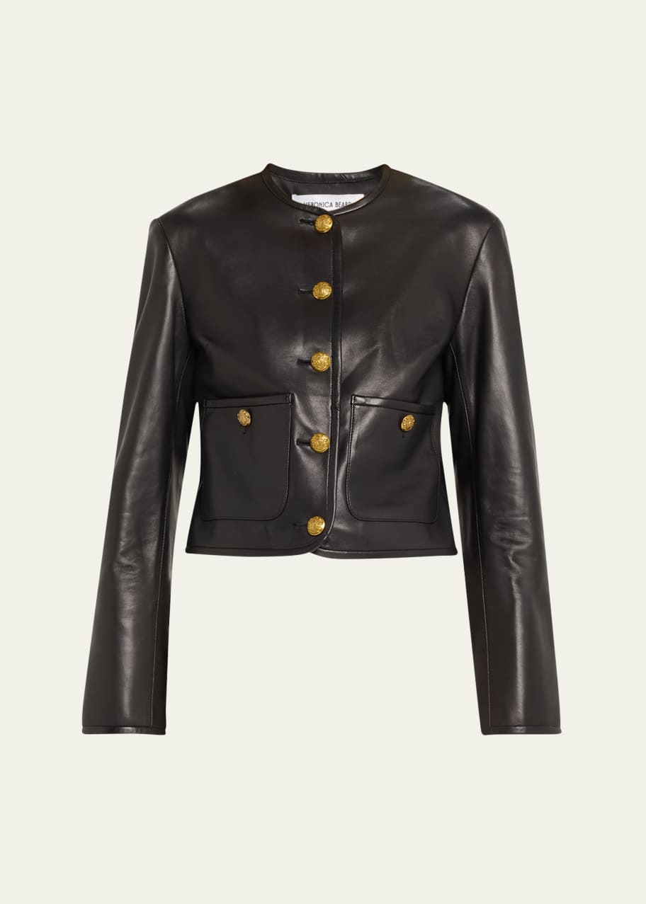 Image 1 of 1: Andrea Leather Jacket