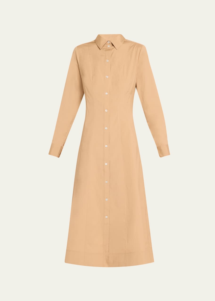 Image 1 of 1: Goldie Midi Shirtdress