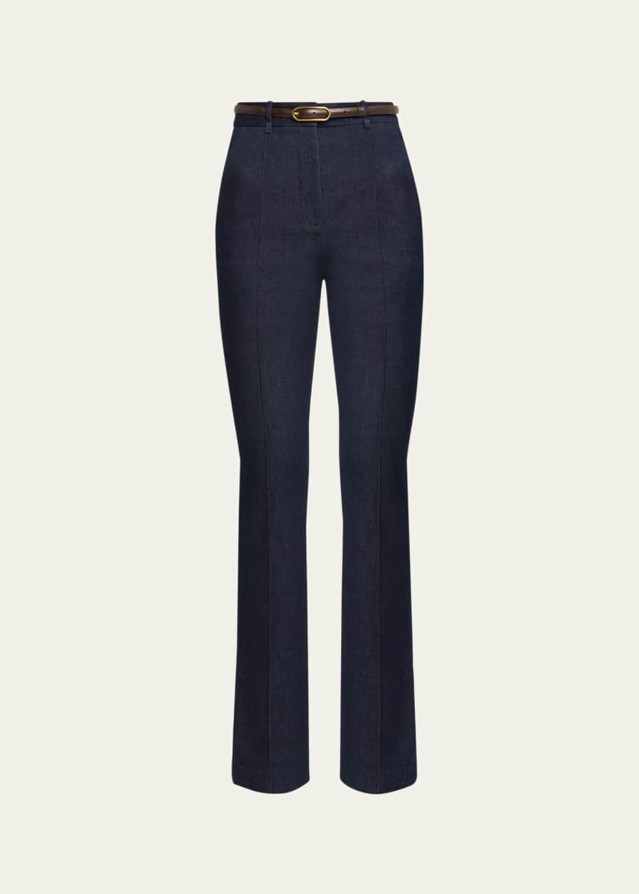 Veronica Beard Gracie Flare Pant in Black Multi