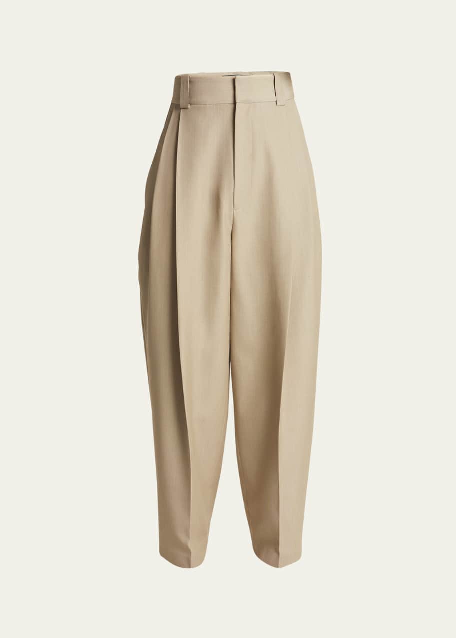 Jacquemus Men's Pleated Wide-Leg Marzio Pants - Bergdorf Goodman