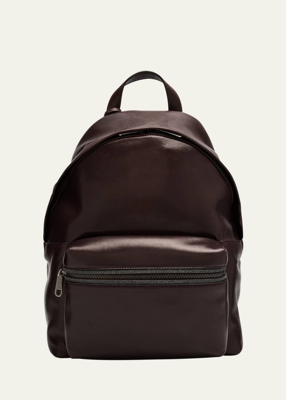 Brunello Cucinelli Monili Zip Leather Backpack - Bergdorf Goodman
