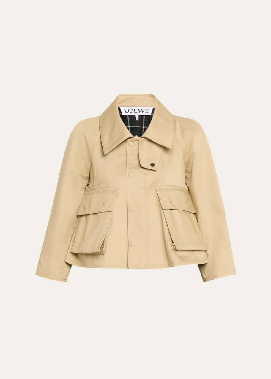 LOEWE Trench Cotton-Blend Coat | Saks Fifth Avenue