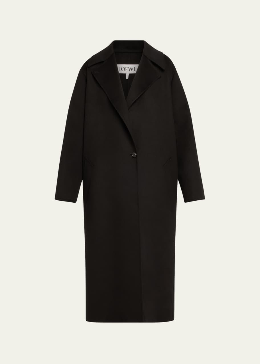 Loewe One Button Wool Coat Bergdorf Goodman