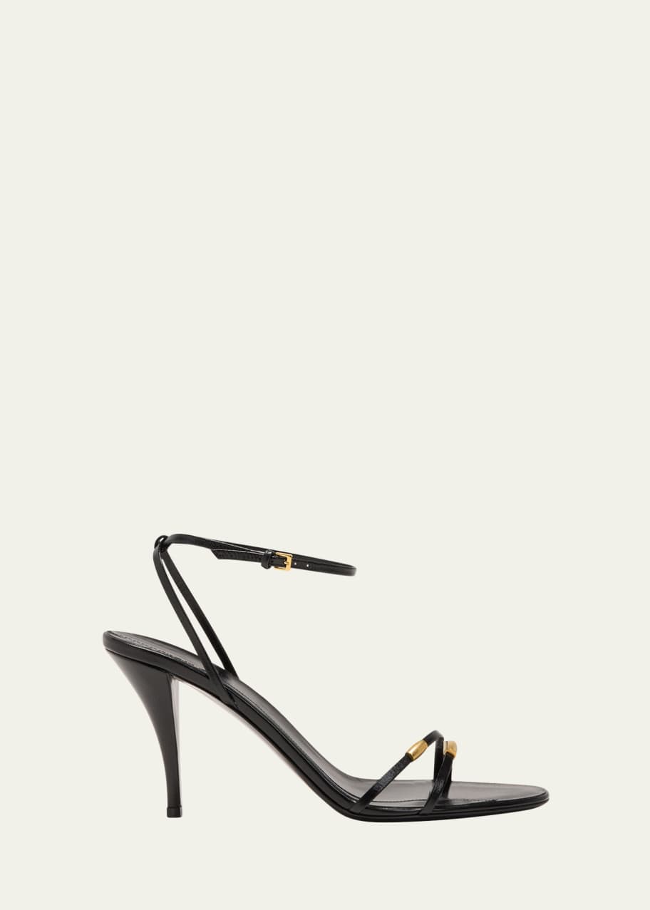 THE ROW Cleo Bijoux Strappy Leather Sandals - Bergdorf Goodman