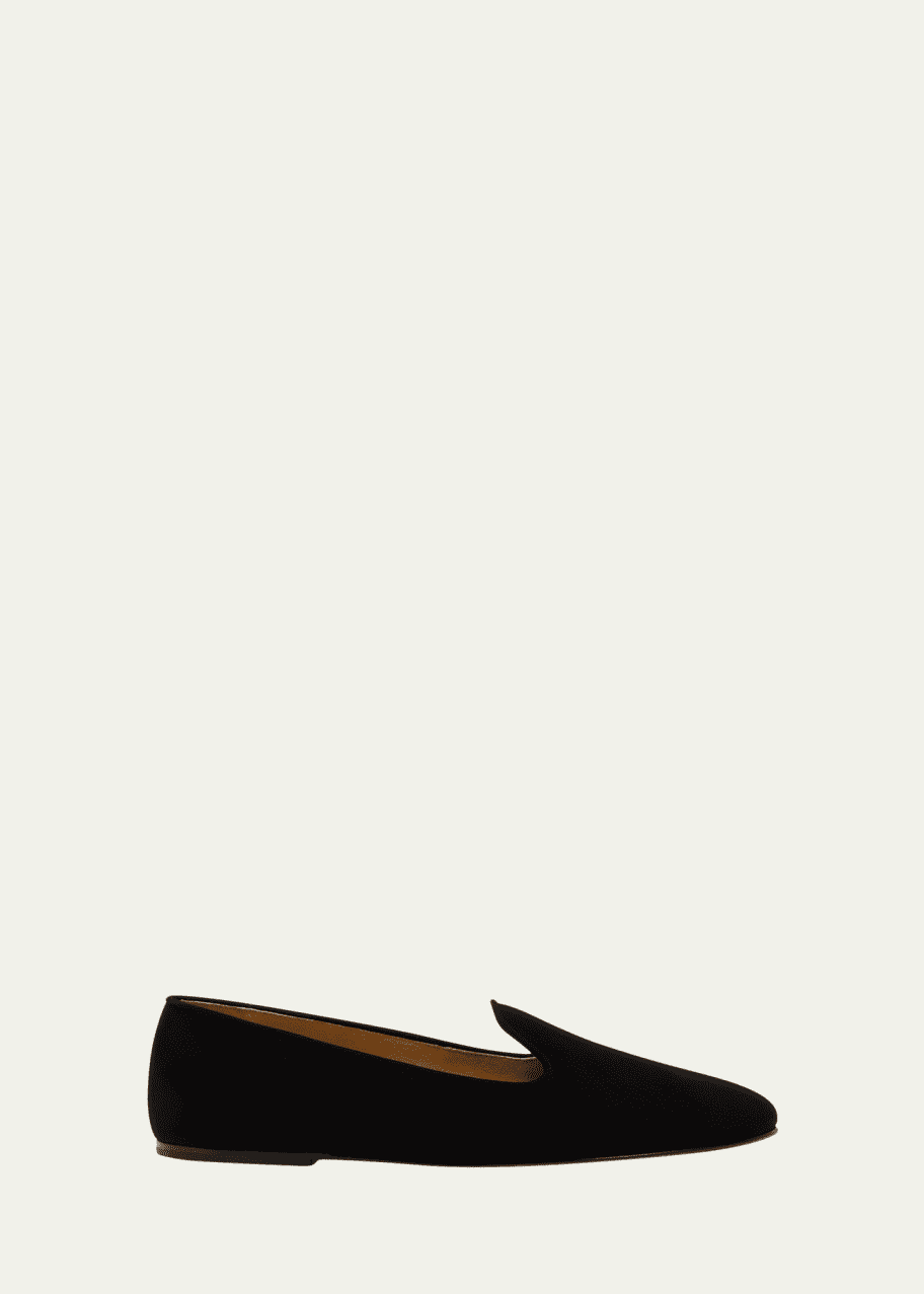 【送料&関税込】The Row Tippi Leather Loafers The Row | Tippi black suede loafers | Savannahs