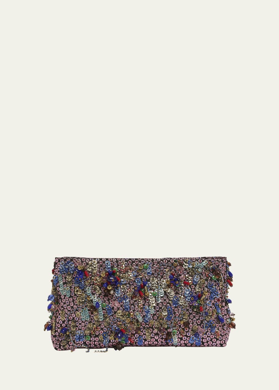 Image 1 of 1: Embellished Clutch Bag