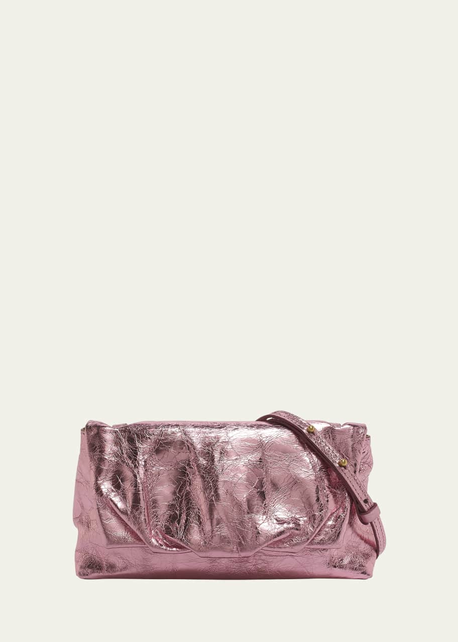 Dries Van Noten Small Pillow Metallic Leather Shoulder Bag