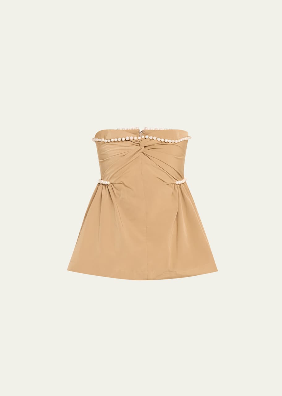 Image 1 of 1: Hebe Strapless Bead-Trim Top