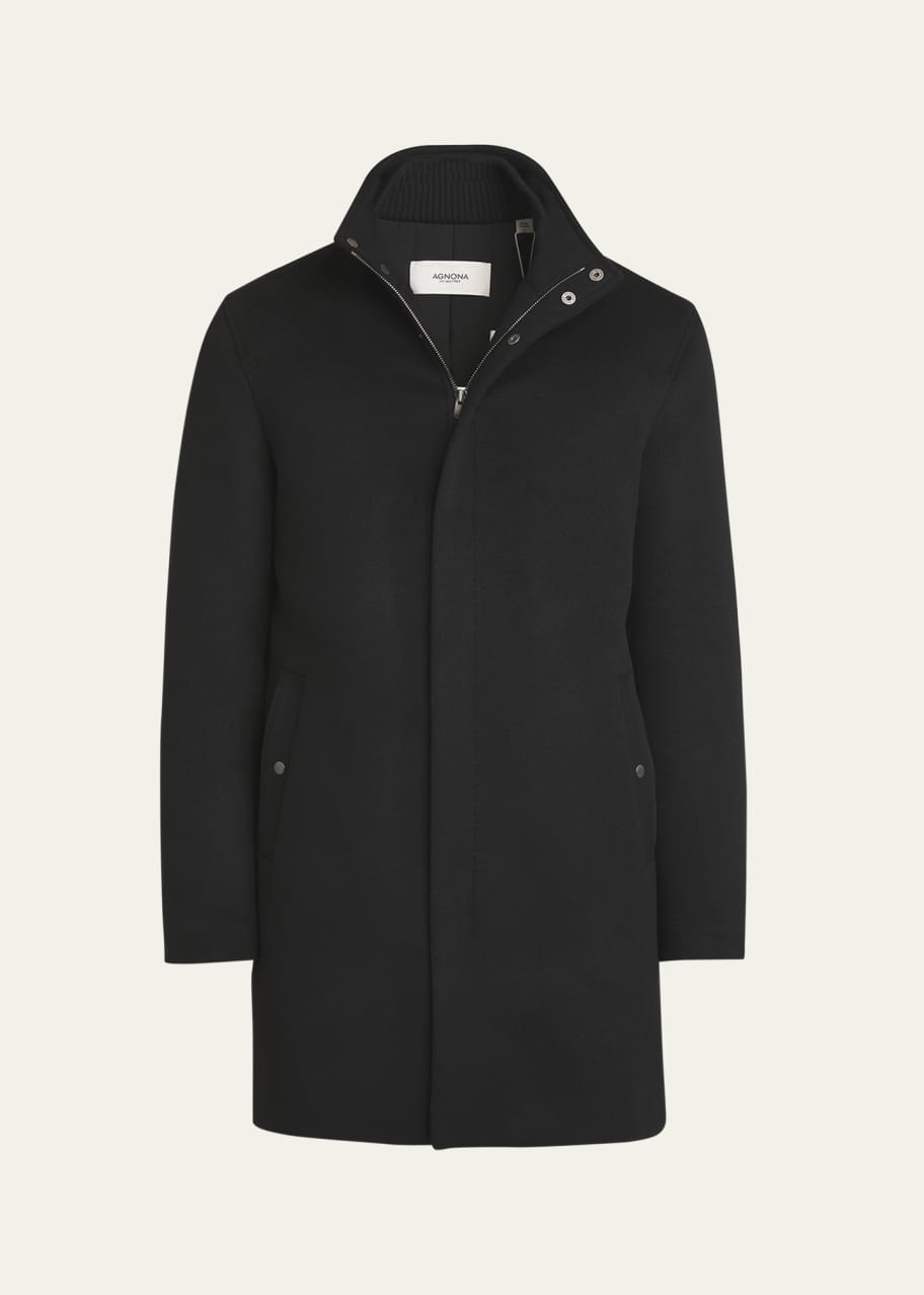 驚きの値段での商品をすべて Agnona Men's Goodman Bergdorf - Coat Zip Cashmere 洋楽