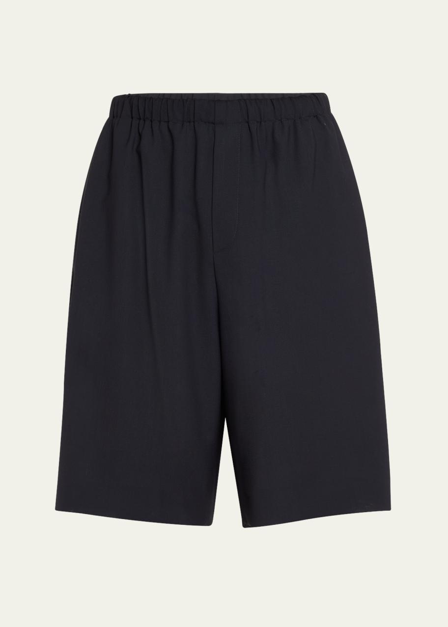 THE ROW ザ ロウ bemidi wool shorts The Row Men's Wool Loose-Fit Bemidi Shorts - Bergdorf Goodman