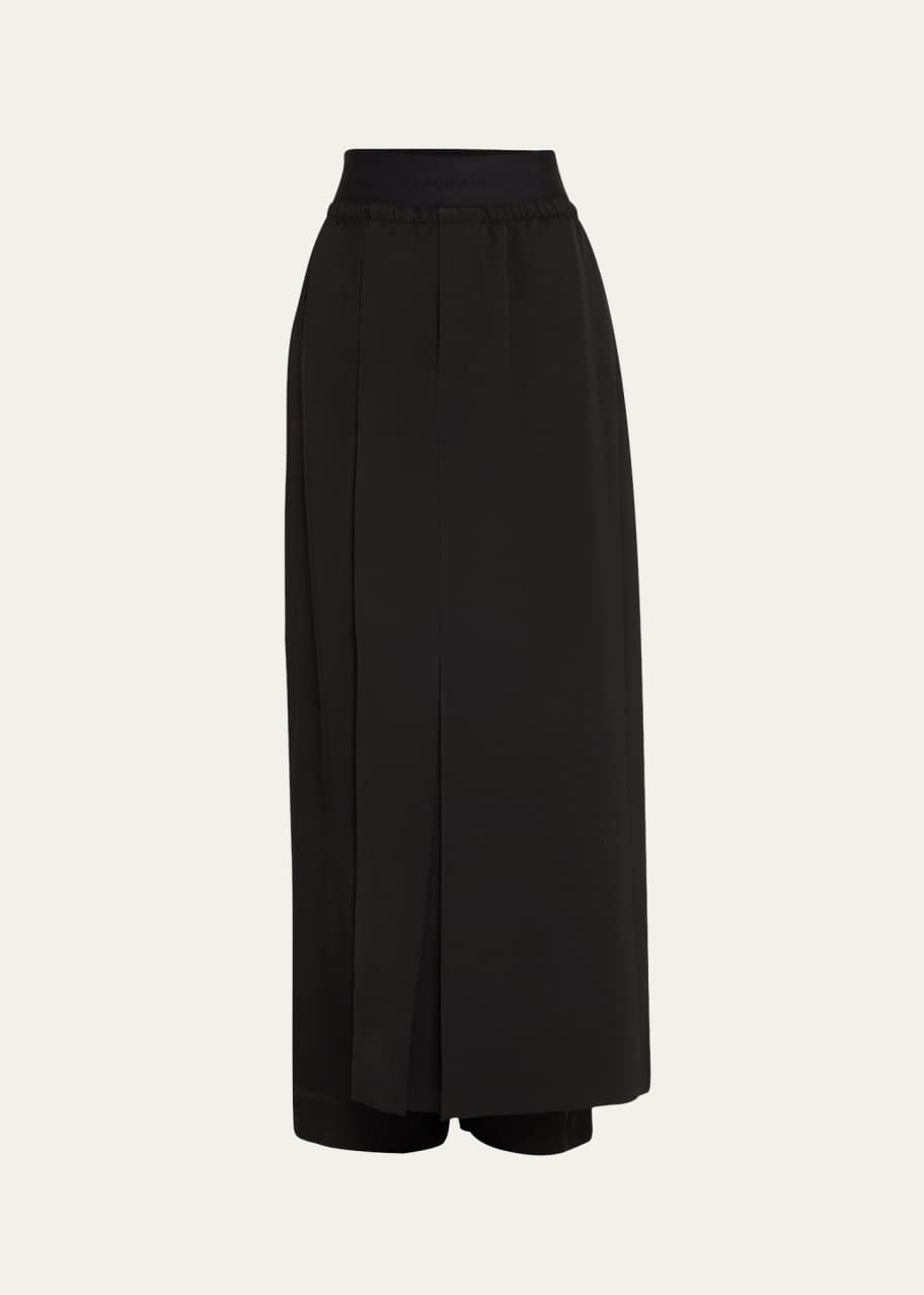 ALAINPAUL Half-Skirt Straight-Leg Tailored Pants - Bergdorf