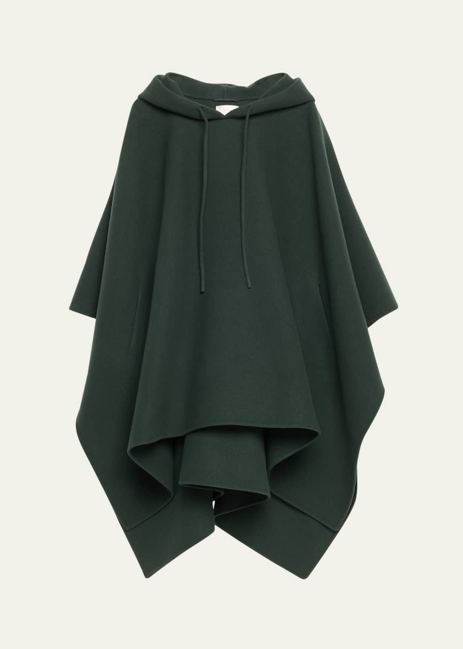 Image 1 of 1: Rianette Hooded Cashmere Cape Coat