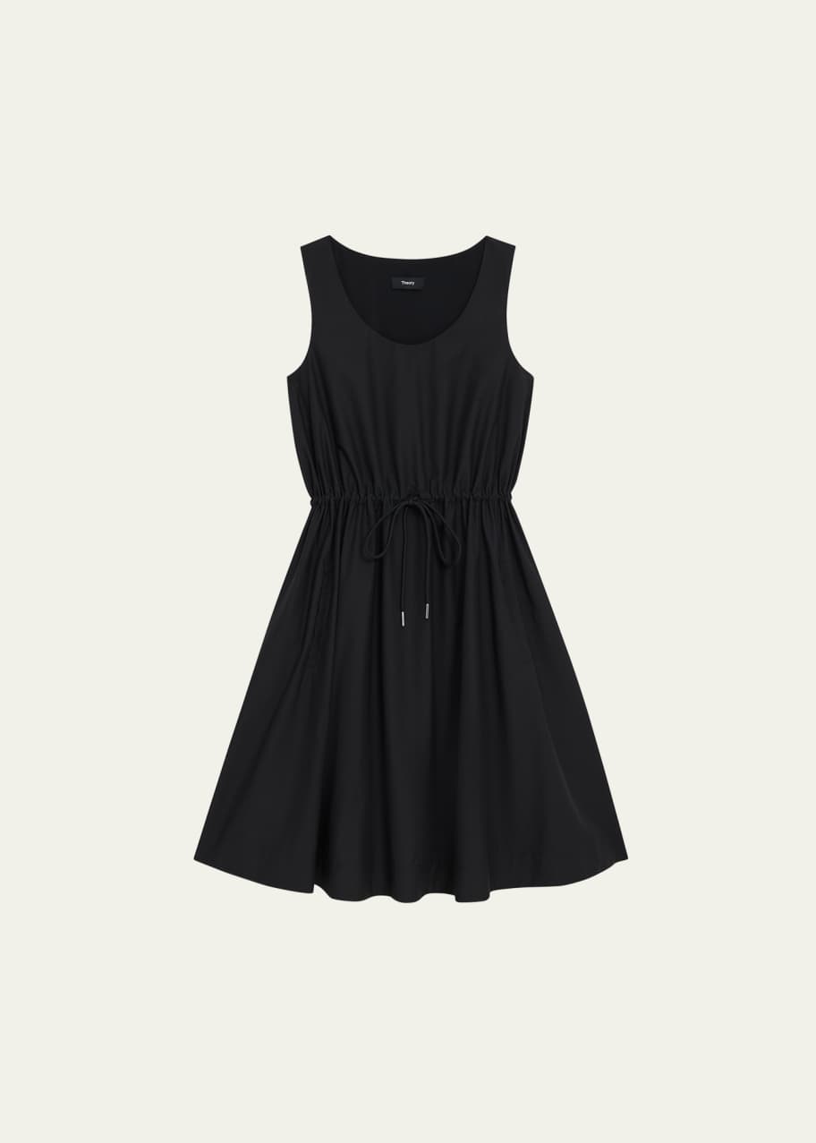 white christmas dresses Sheer natural drawstring dress-1 left – Two