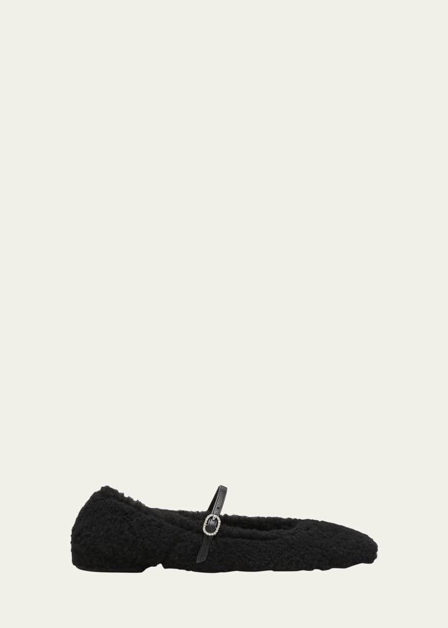 Lennox Shearling Mary Jane Ballerina Flats