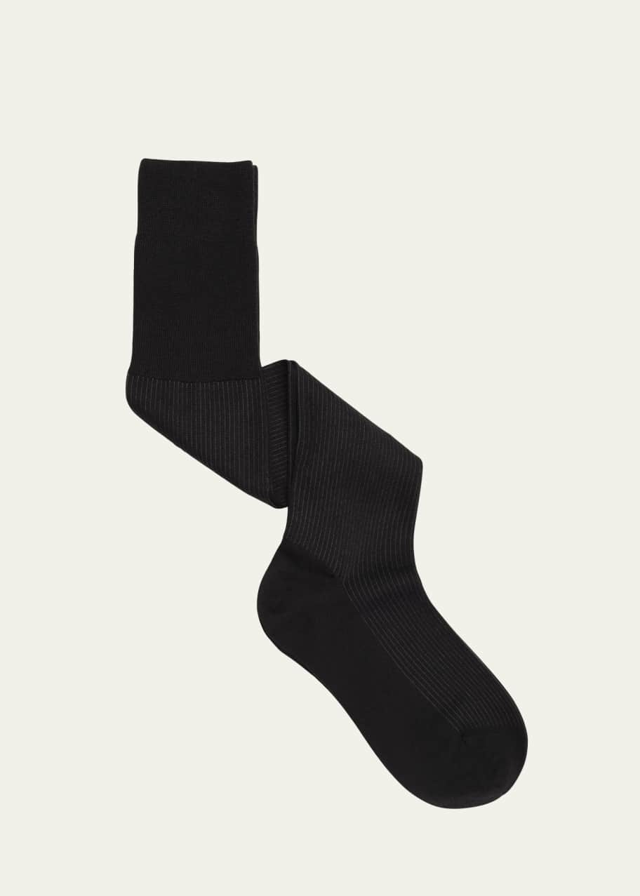 Image 1 of 1: Men's Shadow Rib Knee-High Socks