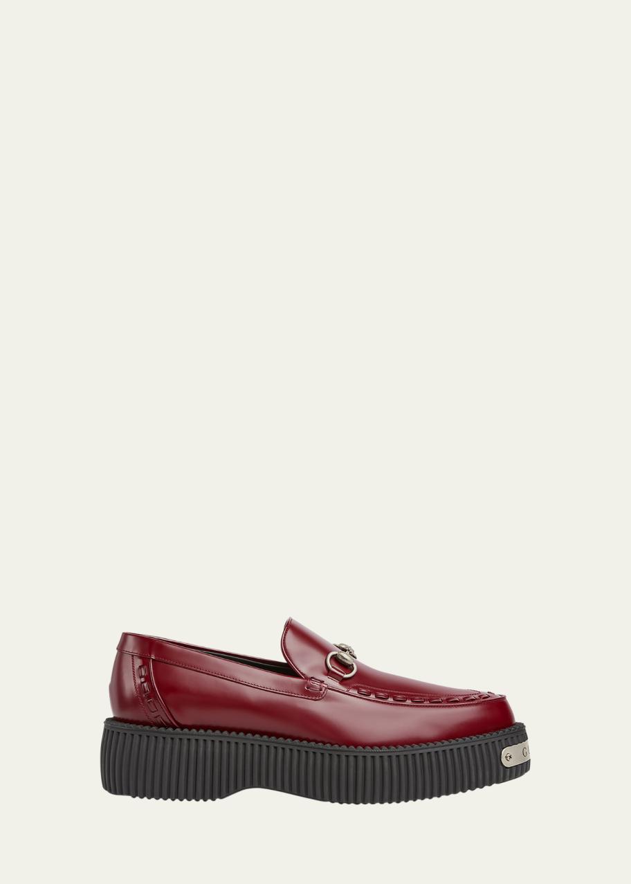 Gucci Men's Damien Creeper Bit Loafers - Bergdorf Goodman