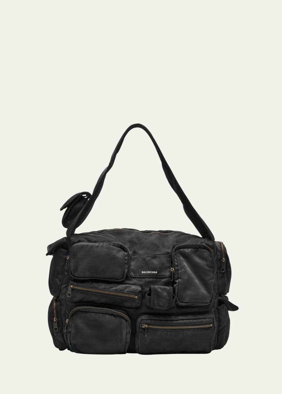 Image 1 of 1: Men's Superbusy Large Arena Lambskin Sling Bag