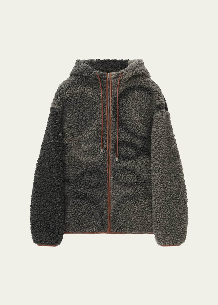 Image 1 of 1: Men's Sherpa Anagram Hooded Jacket
